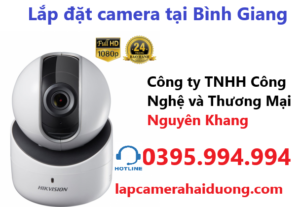 Lắp đặt camera tại huyện Bình Giang